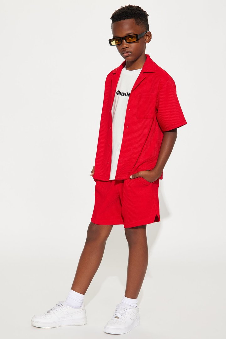 Mini Show Up Basketball Short - Red