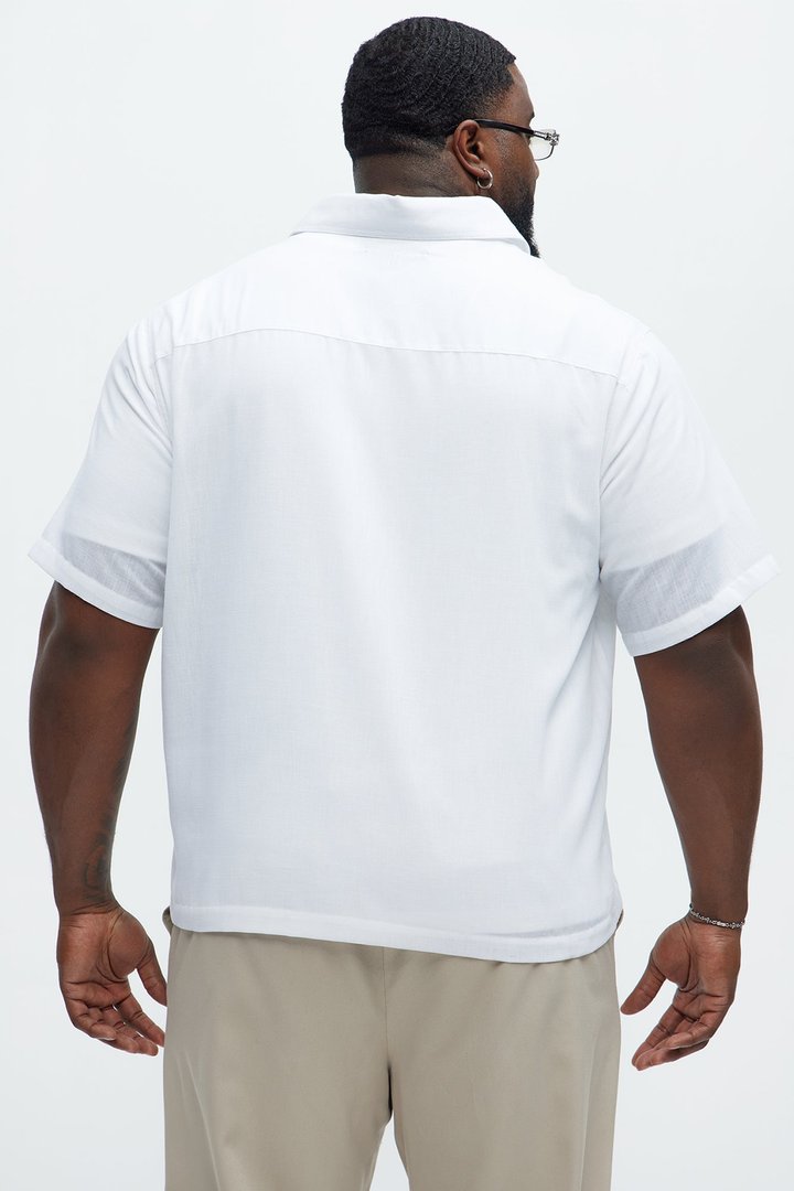Saints And Sinners Full Button Shirt - White