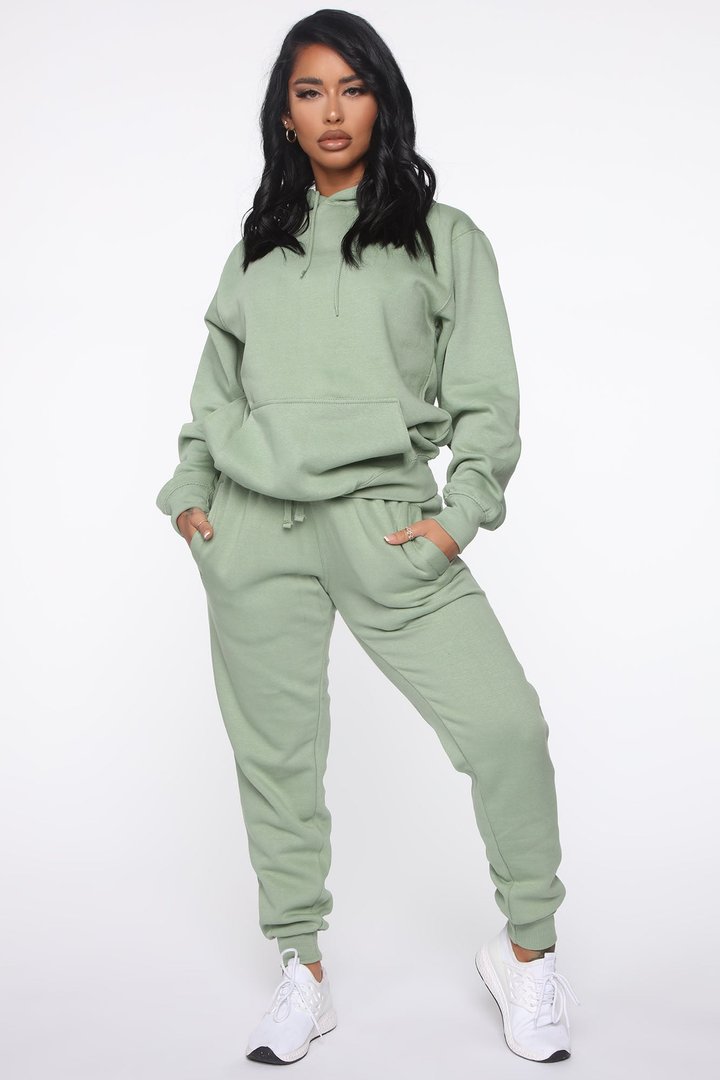 Stole Your Boyfriend's Oversized Jogger - Sage