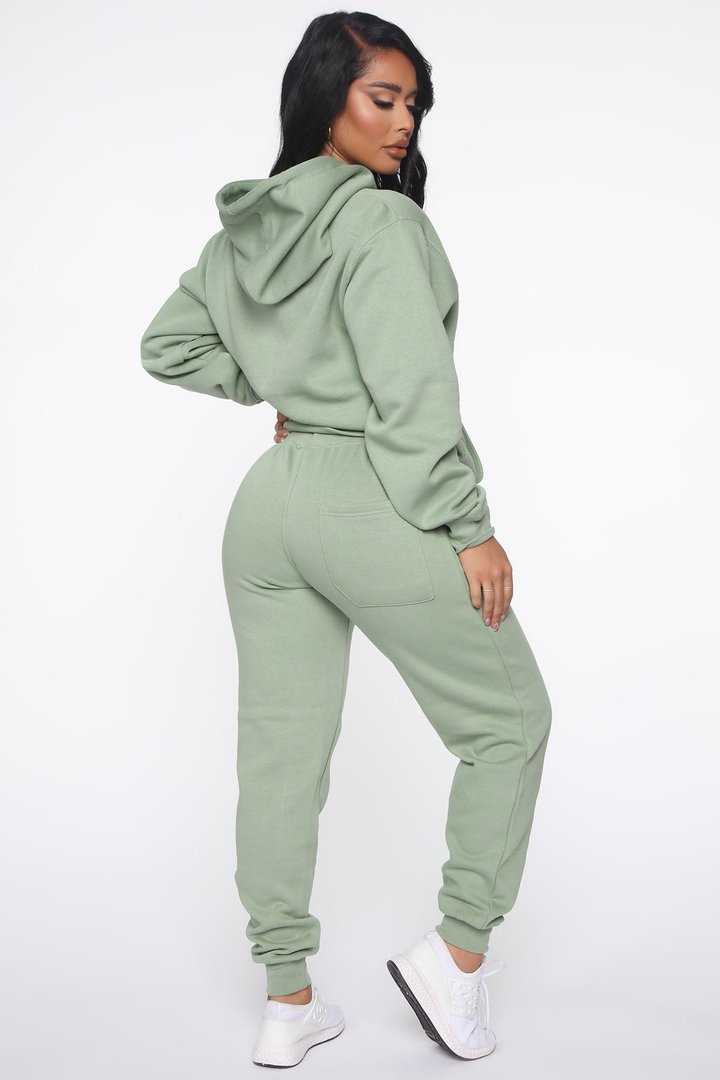 Stole Your Boyfriend's Oversized Jogger - Sage