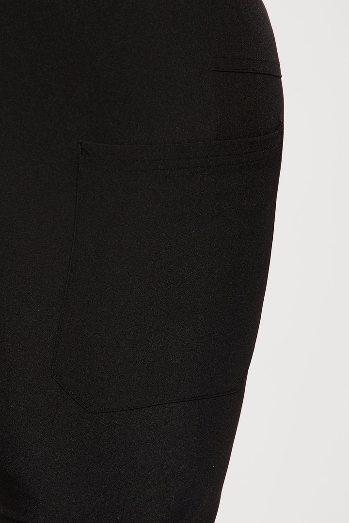 Full Shift Stretch Jogger Scrub Uniform Jumpsuit - Black