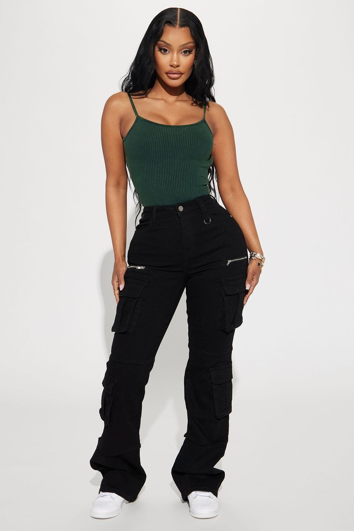 City Streets Stretch Cargo Jean - Black