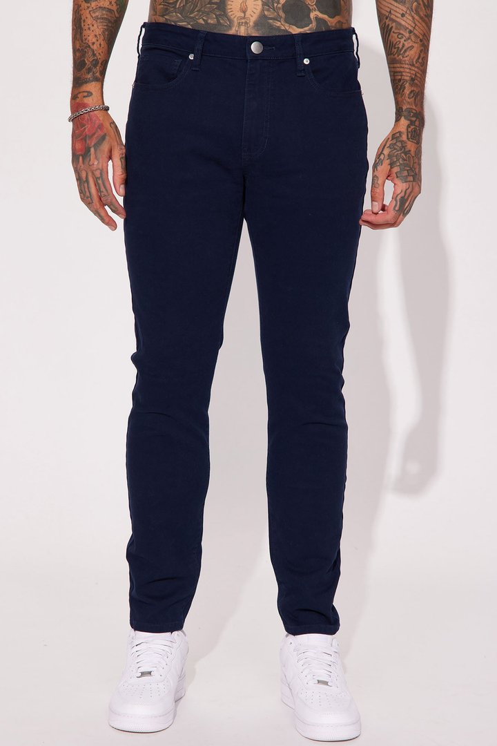 Mac Chino Skinny 5 Pocket Pants - Navy