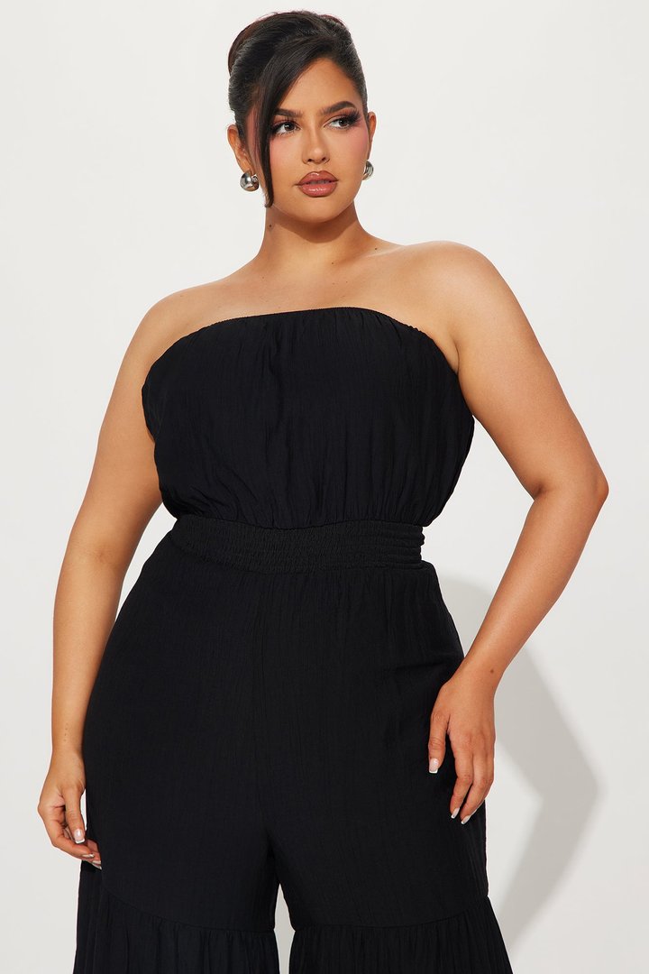 Talkin' Brunch Jumpsuit - Black