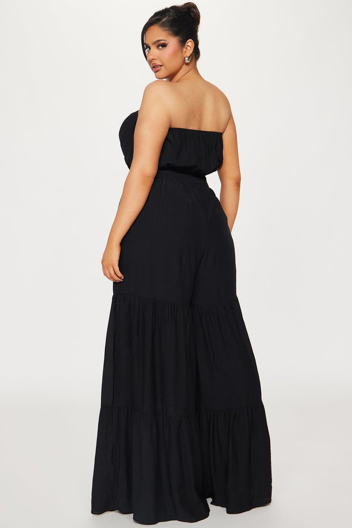 Talkin' Brunch Jumpsuit - Black