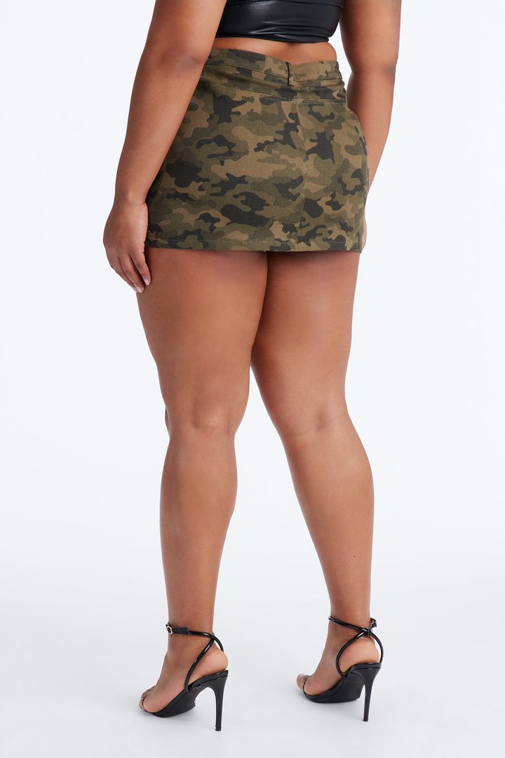 Simone Low Rise Micro Mini Skort - Camouflage