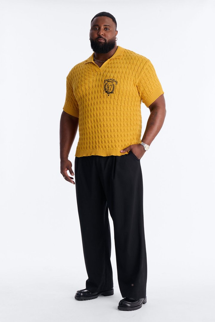 Los Angeles 97 Short Sleeve Knit Johnny Polo - Rust