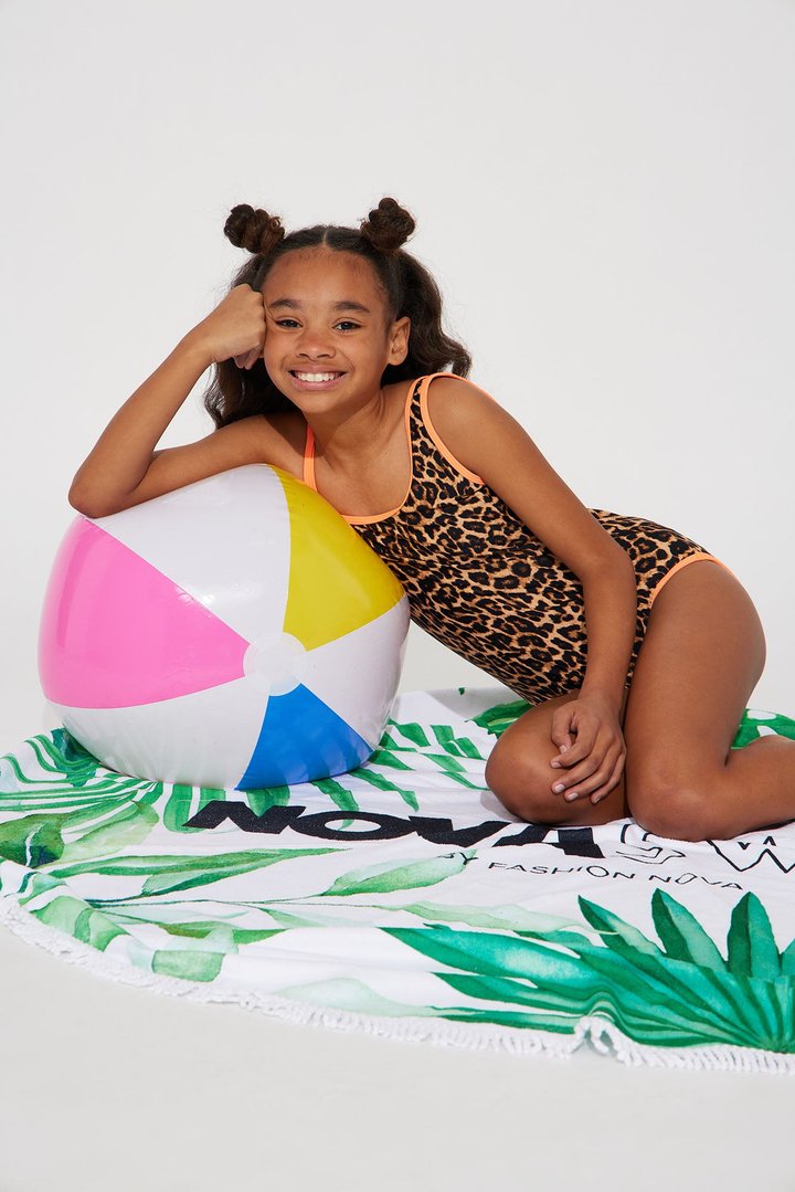 Mini Exclusive Things One Piece Leopard Swimsuit - Brown/combo