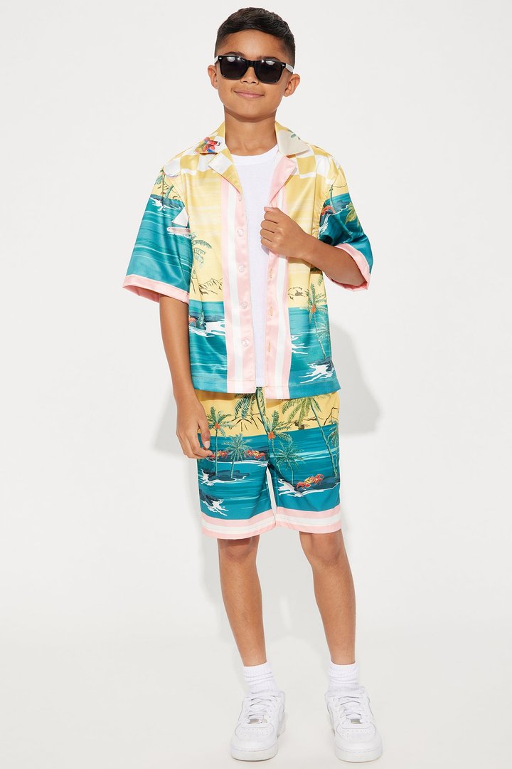 Mini Boracay Beach Shirt - Multi Color