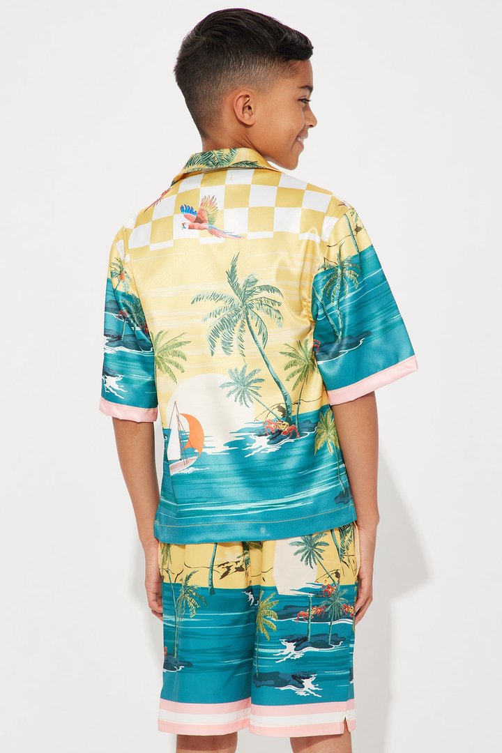 Mini Boracay Beach Shirt - Multi Color