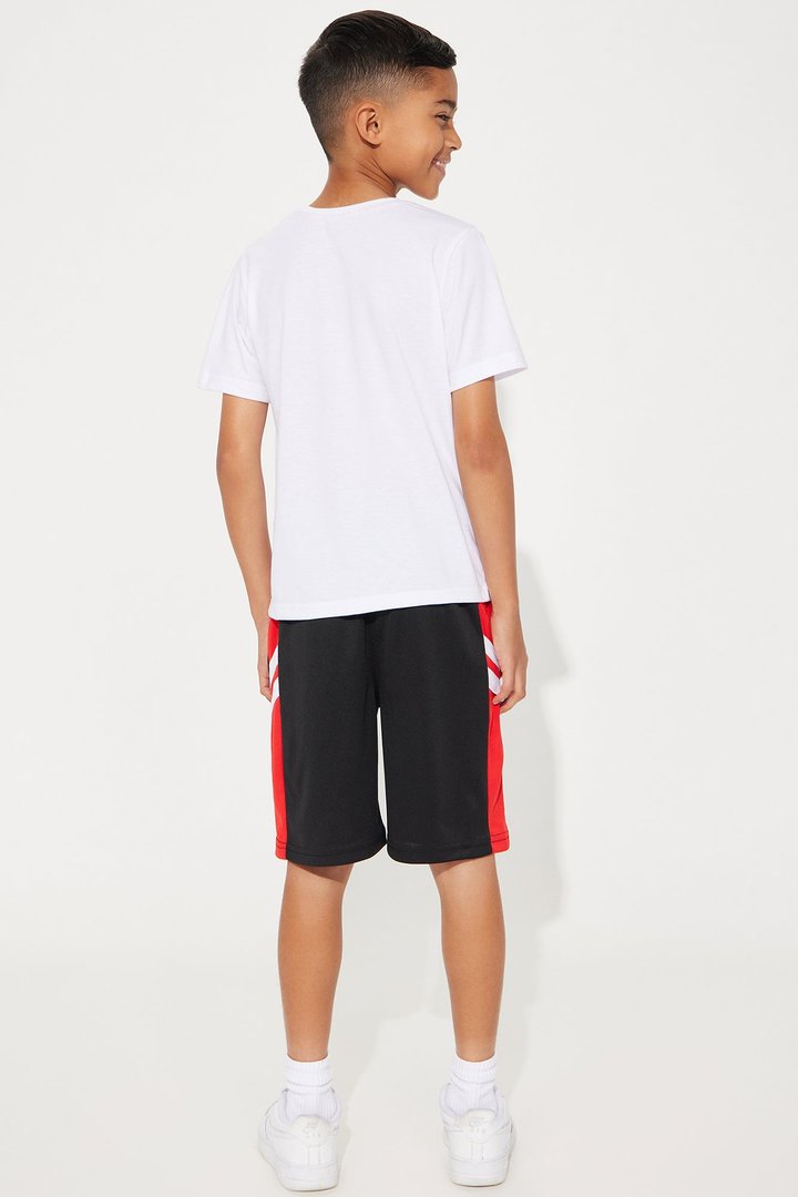 Mini Legend In The Making Short Set - White/Black
