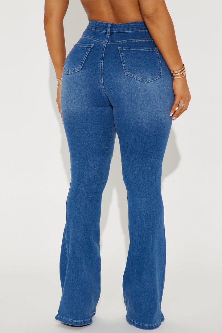Coastal High Rise Flare Jeans - Medium Wash