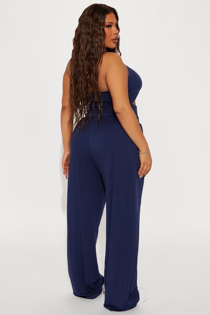 Just Stepping Out Pant Set - Navy