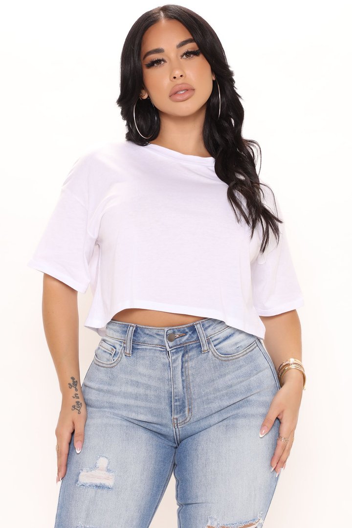 Kourtney Crop Top - White