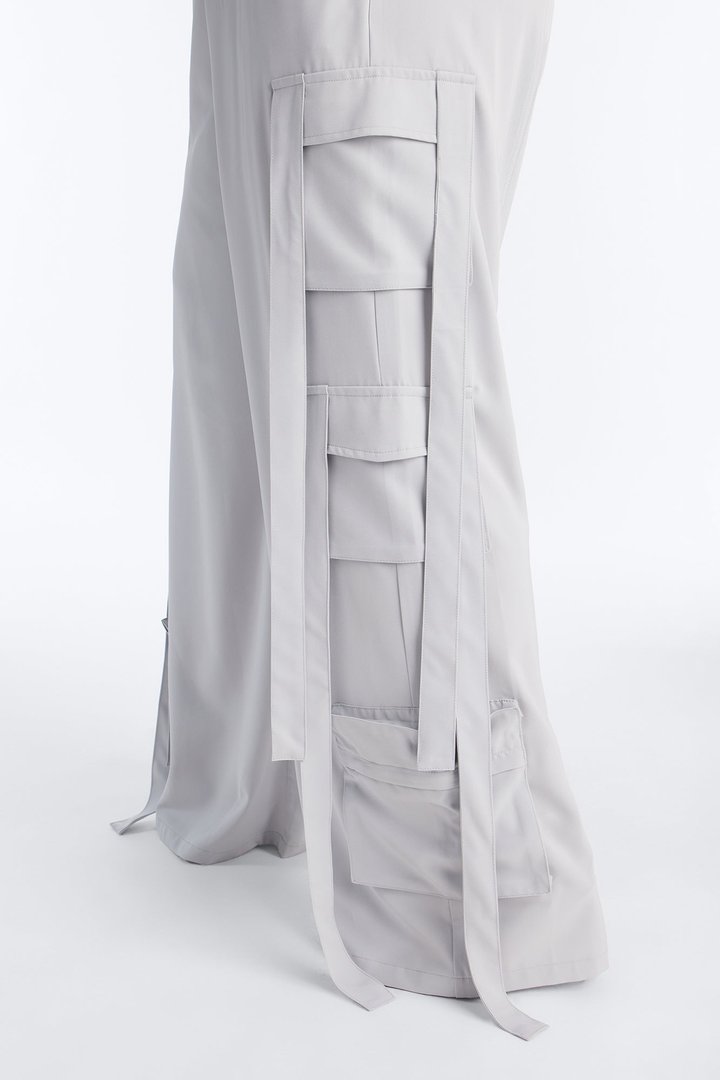 Archive Me Cargo Wide Leg Pant - Slate Grey