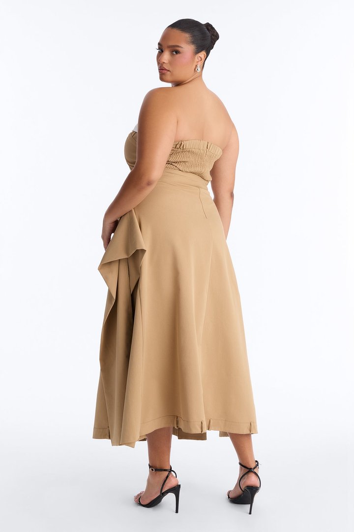 Tailored Grace Maxi Dress - Khaki