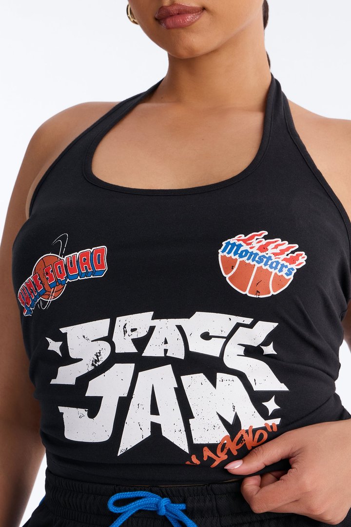 Space Jam Monstars Halter Top - Black