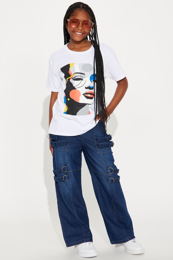 Mini Totally Built For This Cargo Jean - Dark Wash