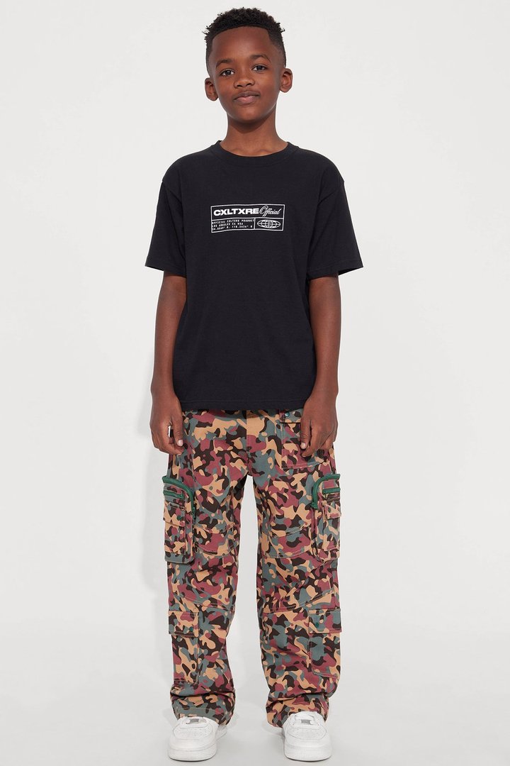 Mini Camo Over Everything Cargo Twill Pant - Camouflage