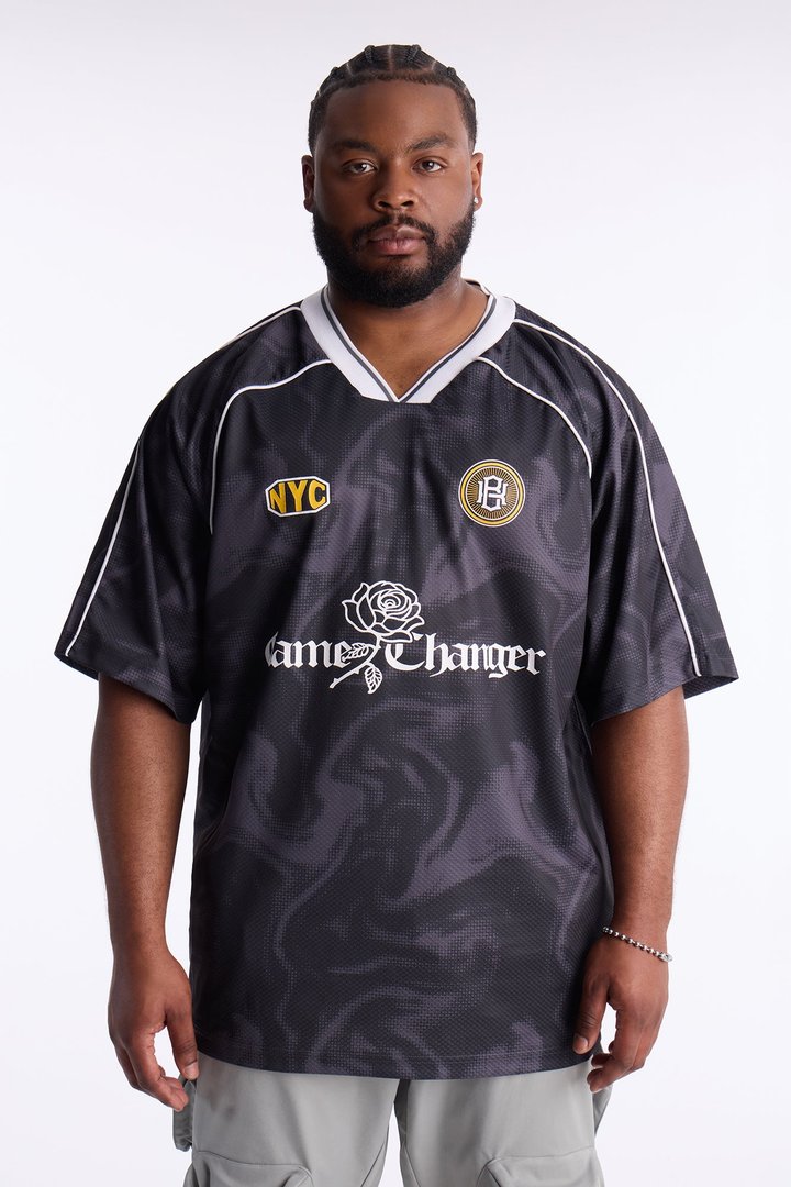 Game Changer Jersey Tee - Black