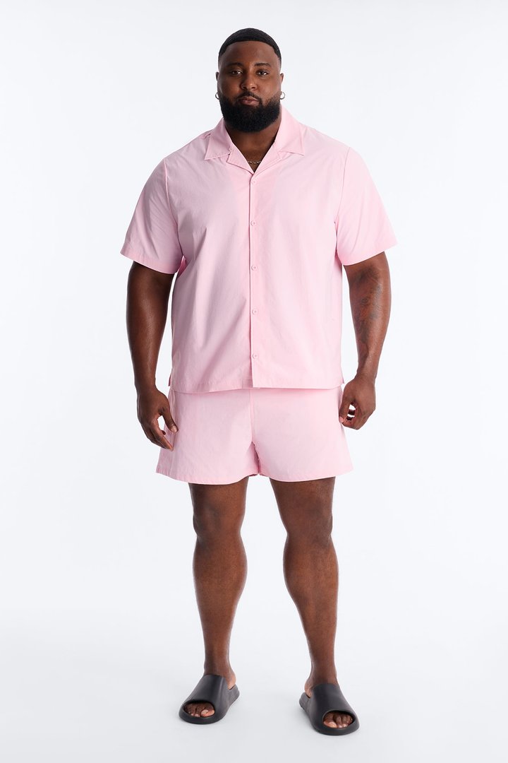 Montez Stretch Swim Trunk 7″ - Pink