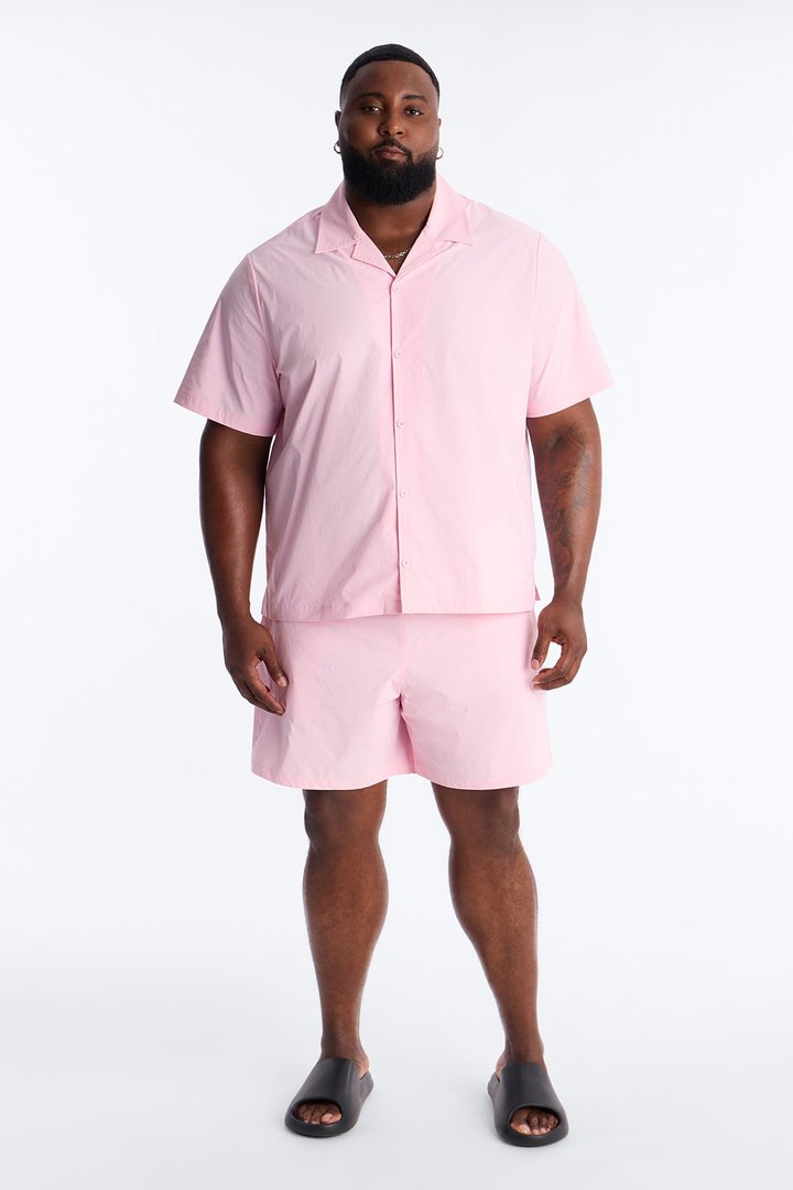 Montez Stretch Swim Trunk 4″ - Pink