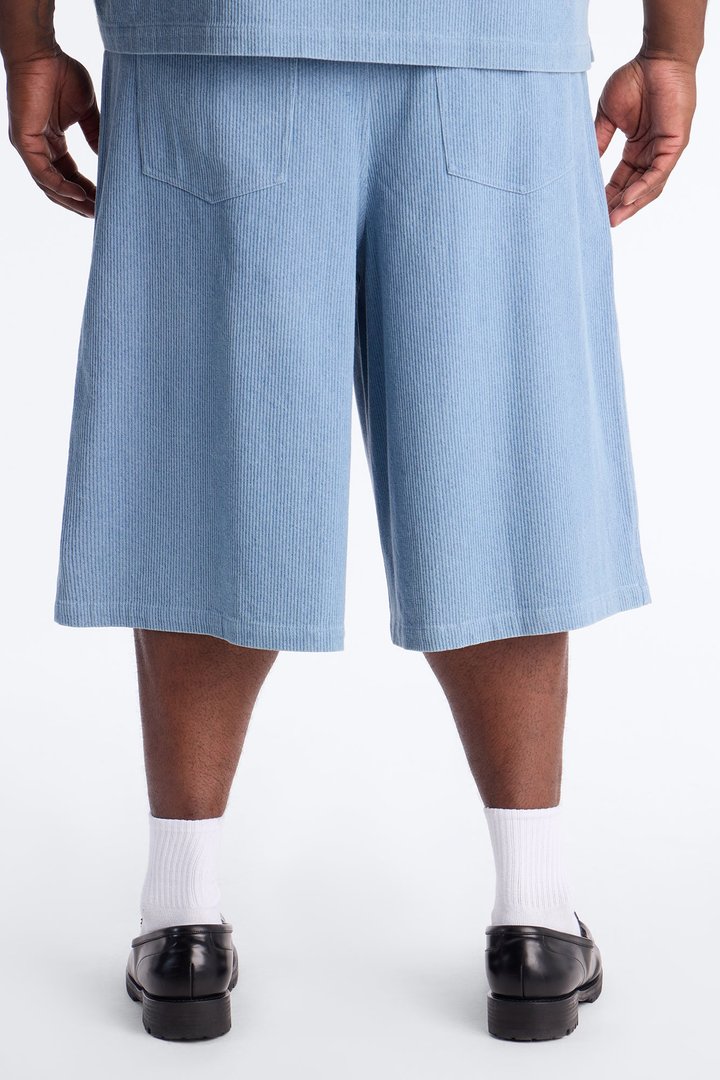 Baggy Echo Pulse Textured Short - Blue
