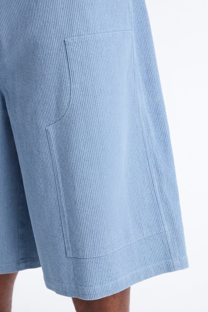 Baggy Echo Pulse Textured Short - Blue
