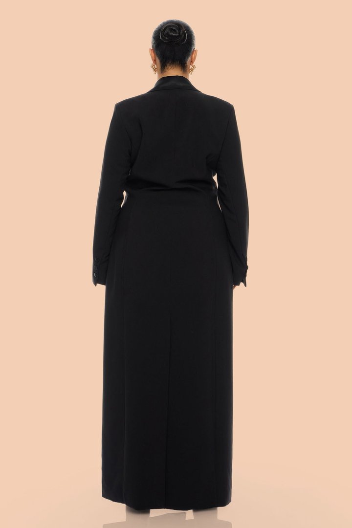 Margo Maxi Blazer Short Suit Set - Black