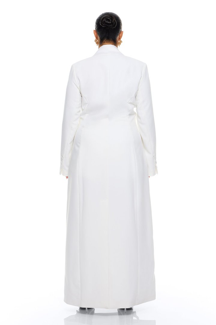 Margo Maxi Blazer Short Suit Set - White