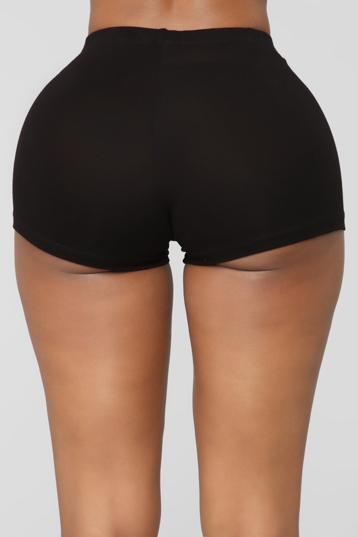 Plain Jane Mini Shorts - Black