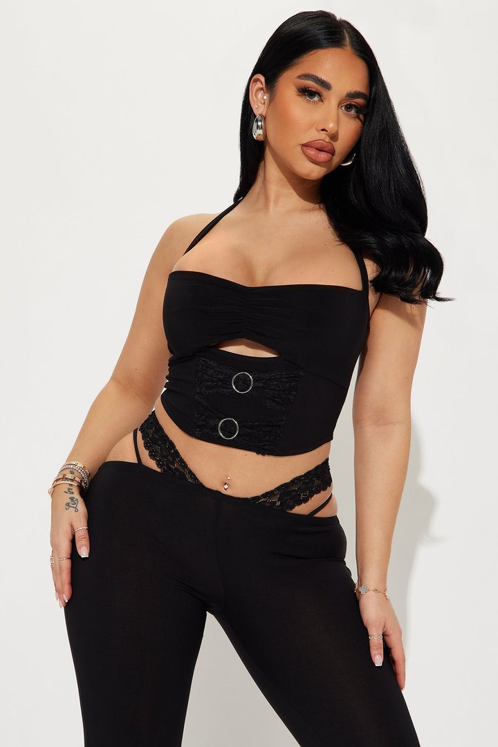 Spoil Me Pant Set - Black