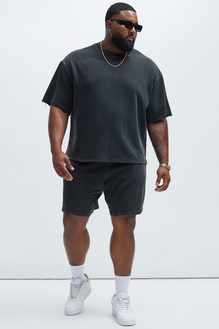 Tayson Heavy Wash Tee - Black Wash