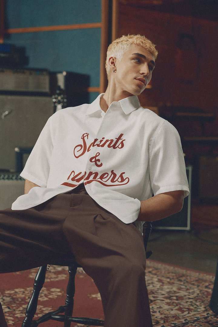 Saints And Sinners Full Button Shirt - White