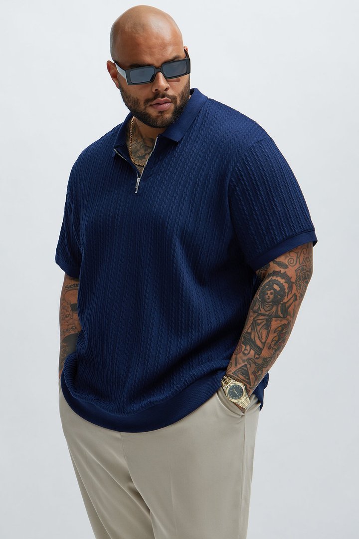 Caddie Short Sleeve Polo - Navy