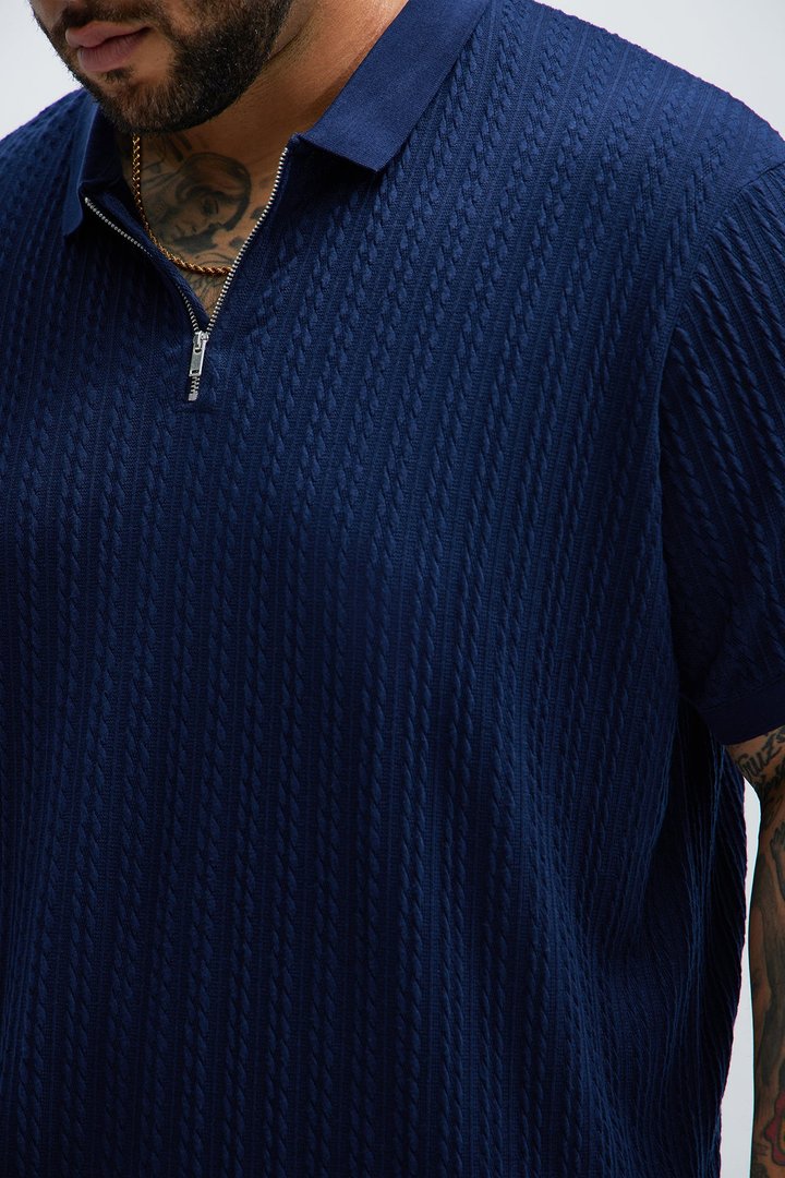 Caddie Short Sleeve Polo - Navy