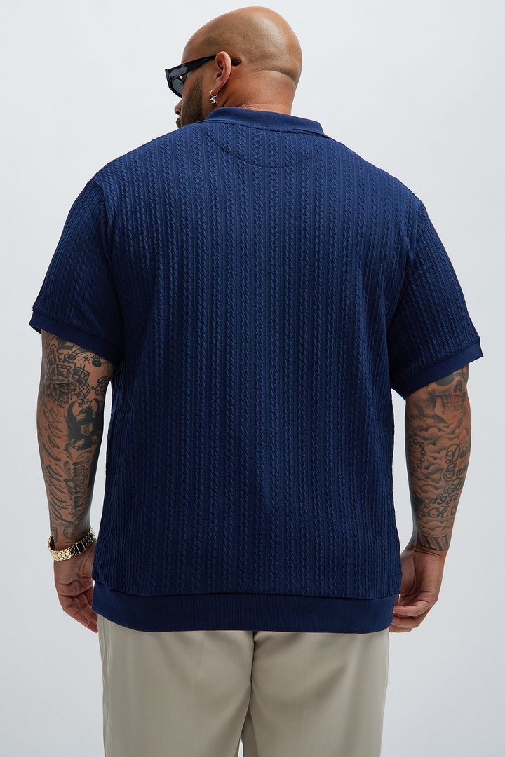 Caddie Short Sleeve Polo - Navy