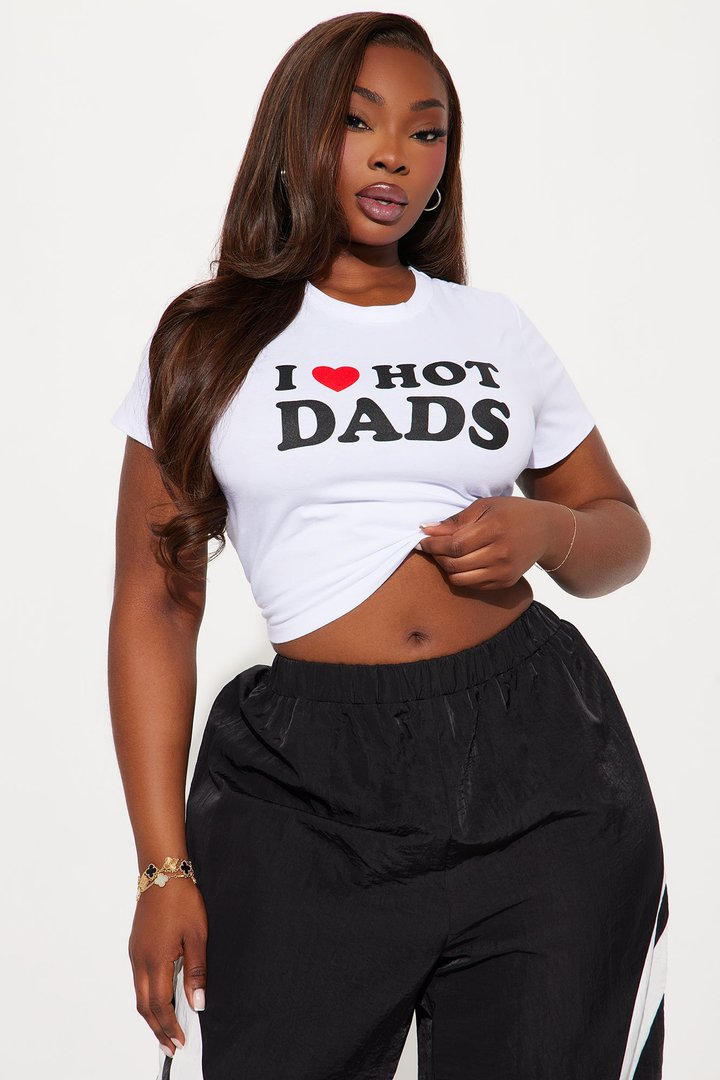 Hot Dads Baby Tee - White