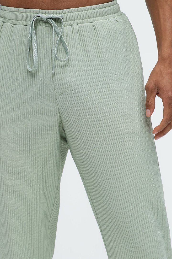 Show Up Slim Slit Pants - Sage