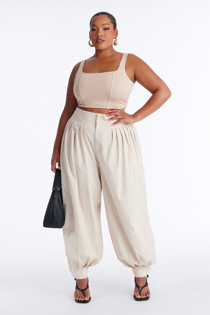 Amanza Corset Top - Taupe