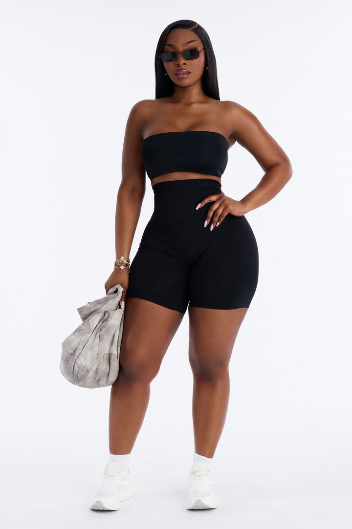 Smooth And Ready Seamless Boxer Brief Panty - Black