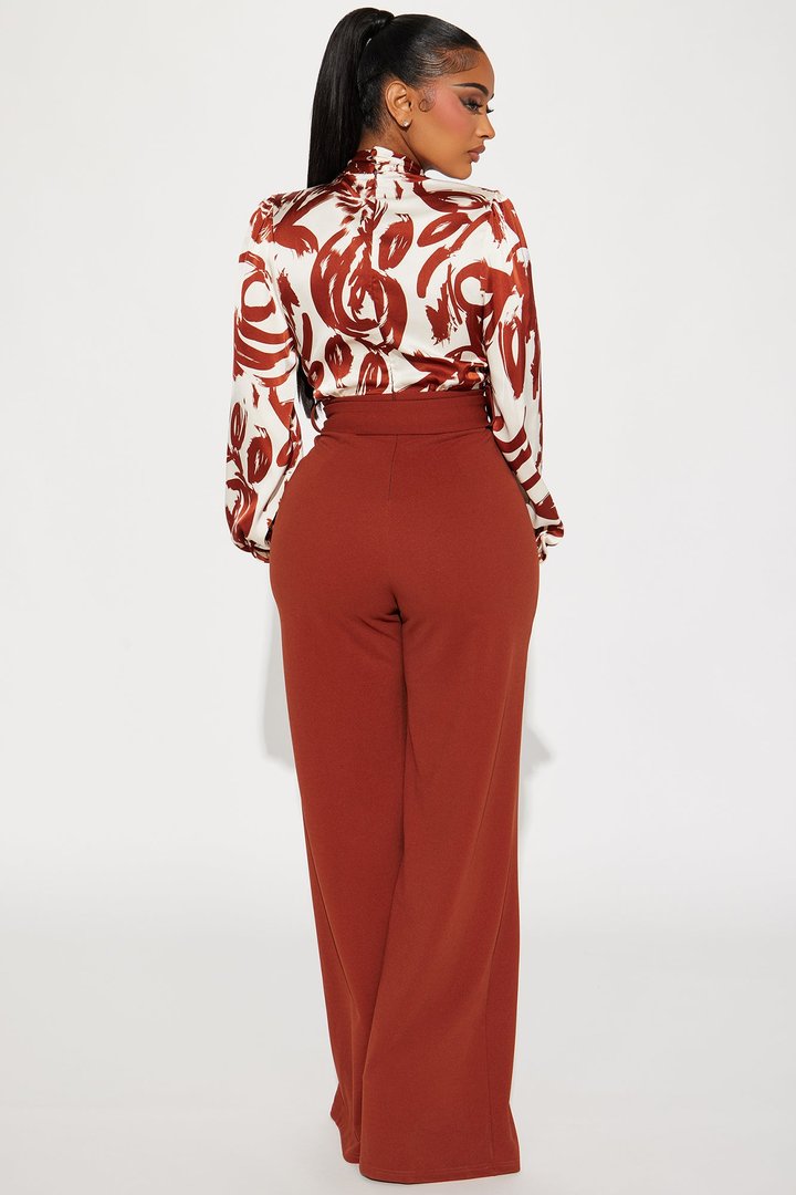 Extra Passion Jumpsuit - Rust/combo
