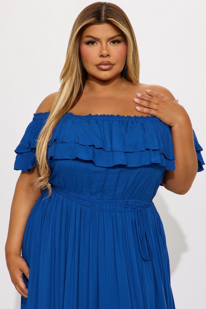 Caribbean Beauty Maxi Dress - Navy