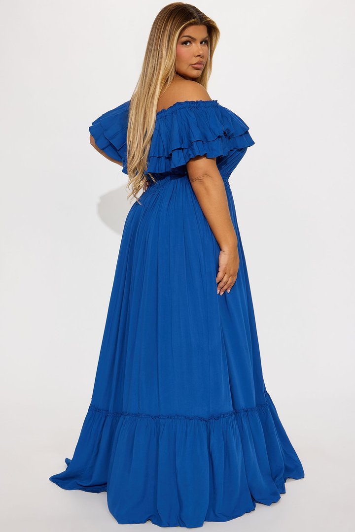 Caribbean Beauty Maxi Dress - Navy