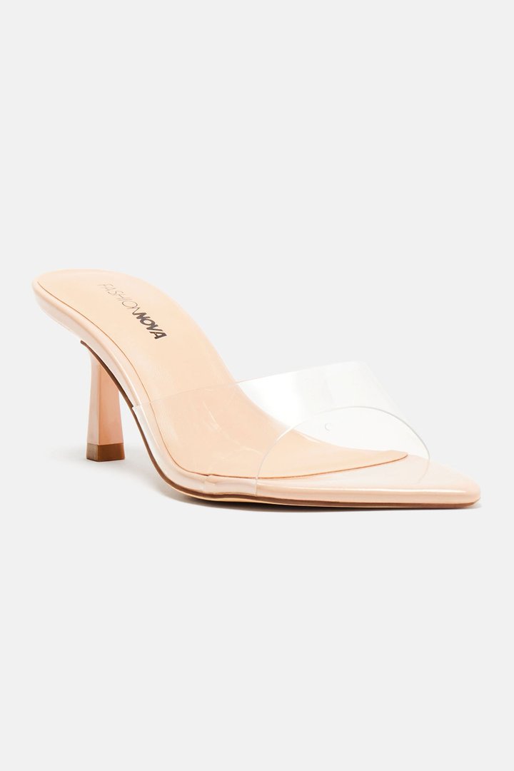 Only Have Eyes For You Heeled Mules - Nude