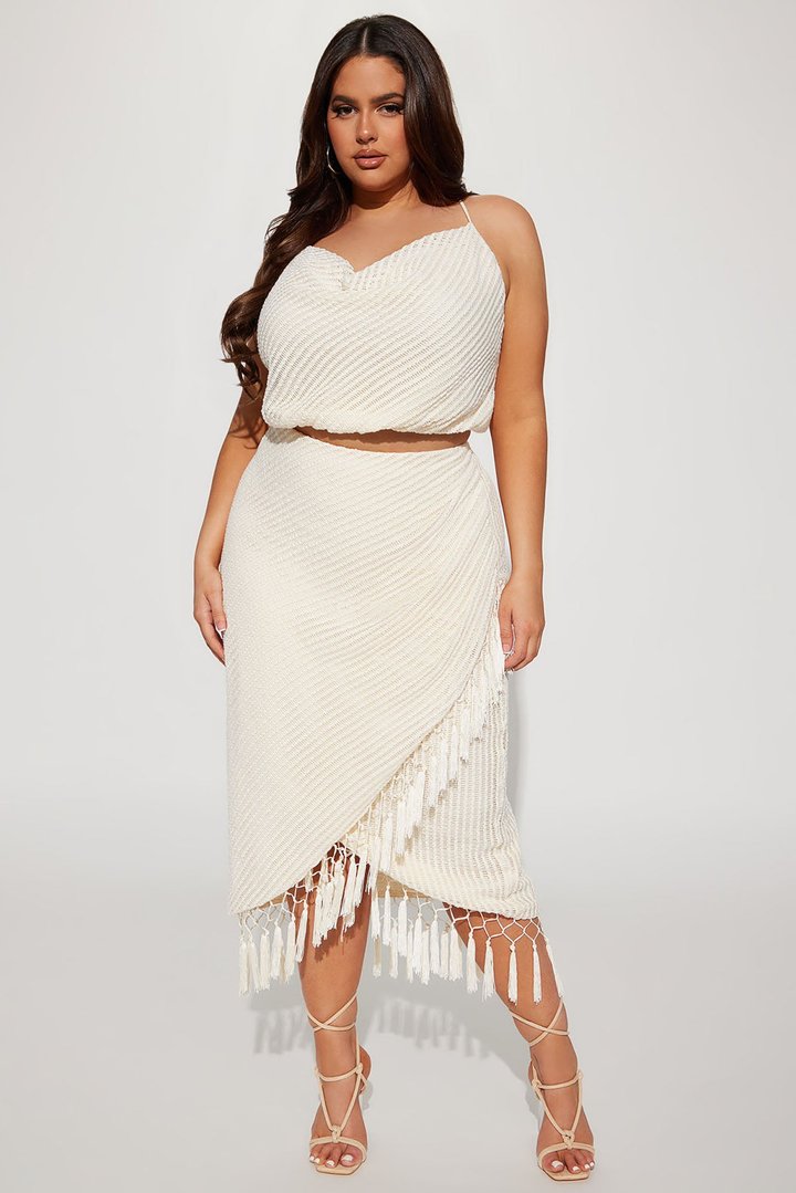 Next Vacation Skirt Set - Cream