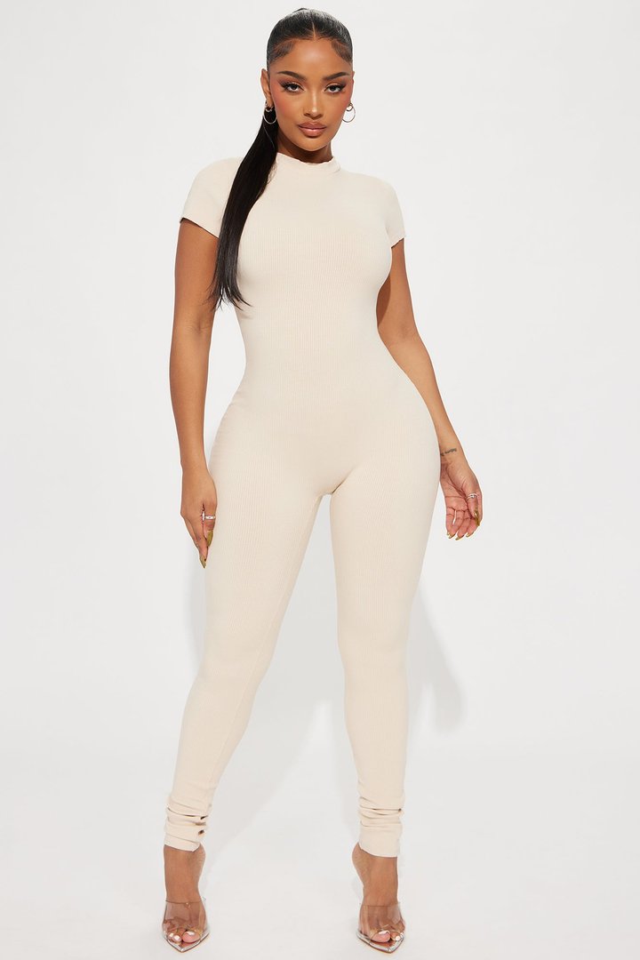 Malia Snatched Jumpsuit - Cream