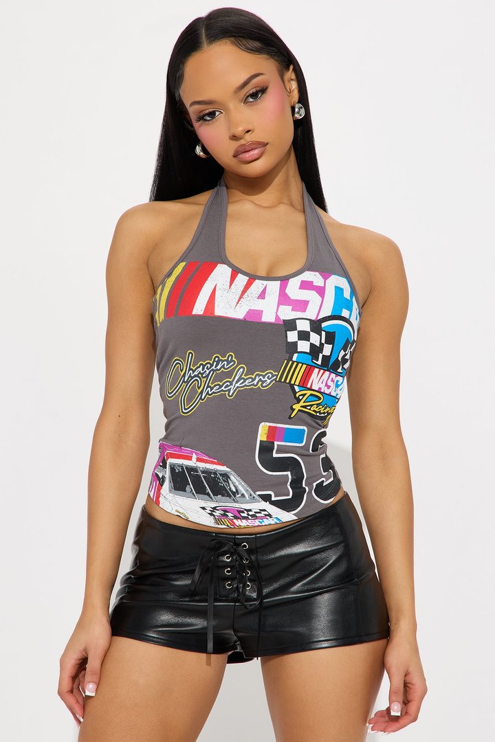 NASCAR Racing Halter Top - Charcoal
