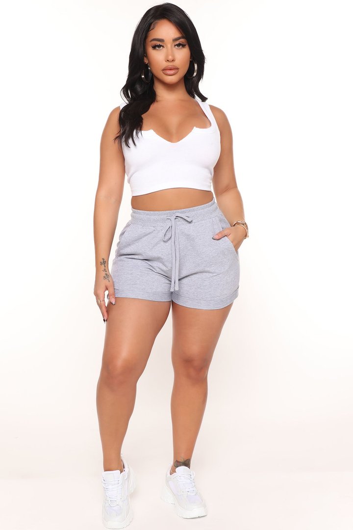 Gracie Shorts - Heather Grey