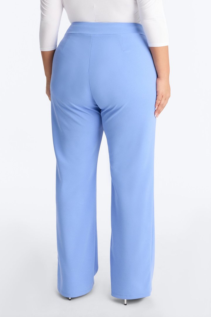 Office Tea Straight Leg Trouser Pant - Periwinkle
